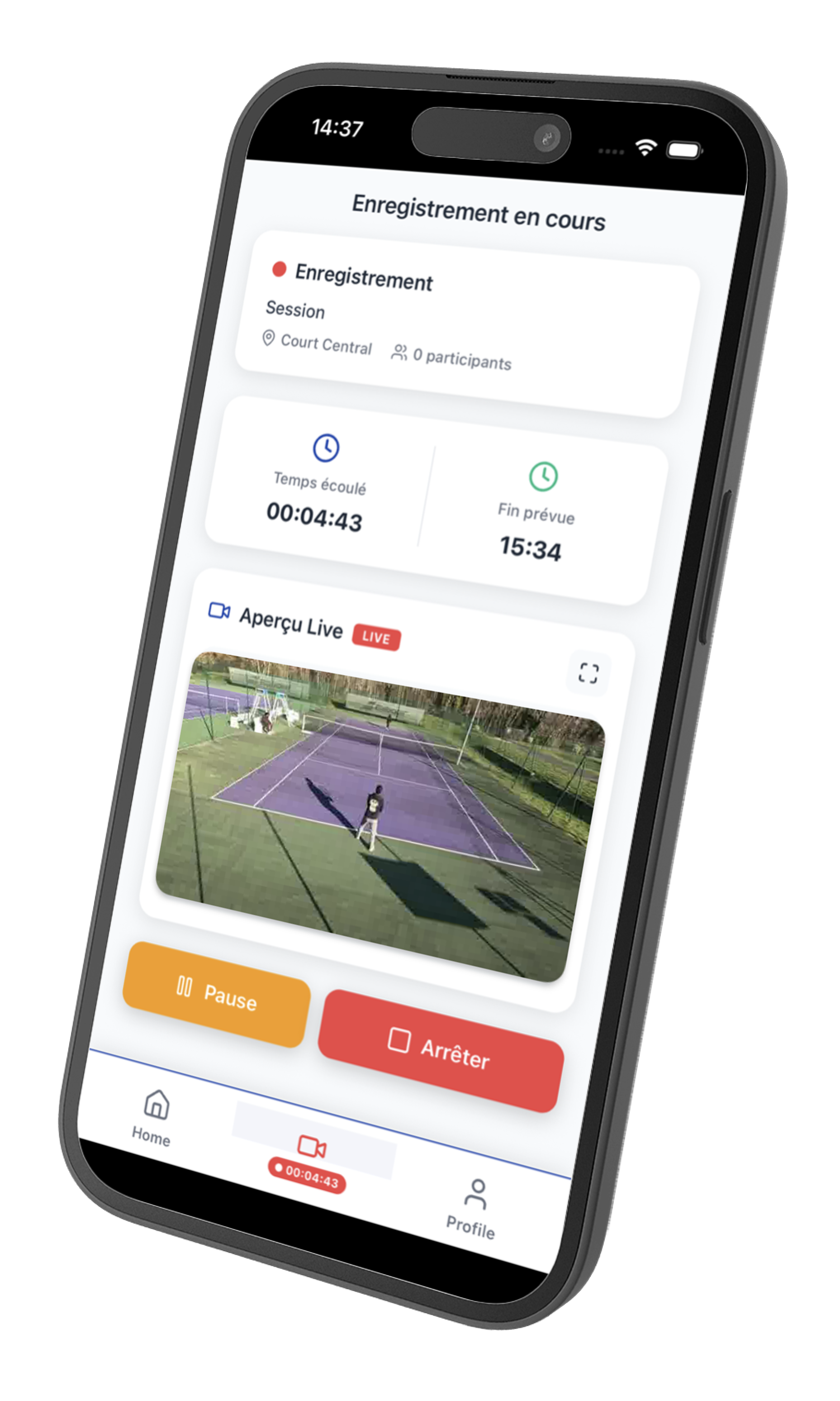 Application Rodave sur mobile